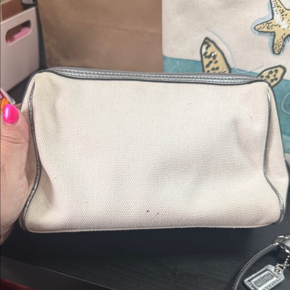 Coach Starfish Canvas Tote Set - Cream and Teal - Picture 9 of 12